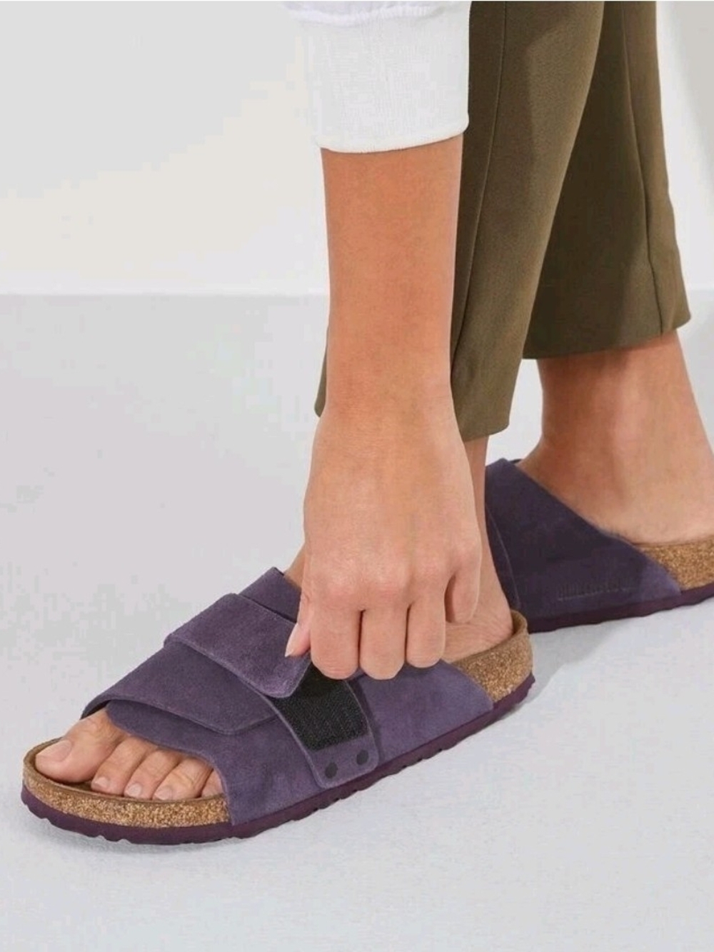 Birkenstock Kyoto On Suede Wine Unisex Sandals Size 40/US 9